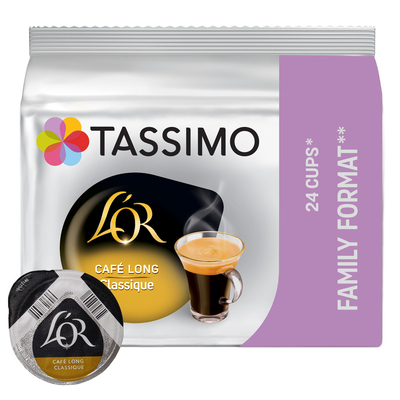 L'OR Café Long Classique voor Tassimo - 24 koffiecups