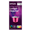 Plus Koffiecups lungo regular Fairtrade 20 st