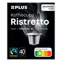 Plus Koffiecups ristretto Fairtrade 40 st