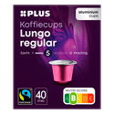 Plus Koffiecups lungo regular Fairtrade 40 st