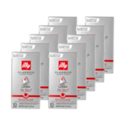 illy Lungo Classico Koffiecups - Intensiteit 5/9 - 10 x 10 capsules