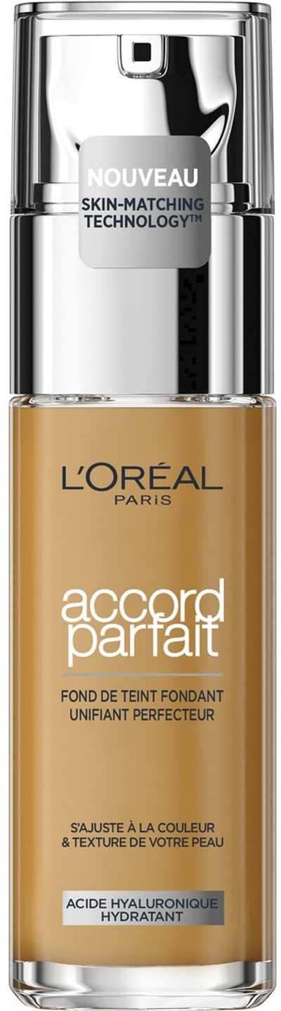 L’Oréal Paris - Accord Parfait Foundation - 4D/W  - Natuurlijk Dekkende Foundation met Hyaluronzuur en SPF 16 - 30 ml