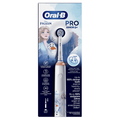 Oral-B Pro Junior - Frozen - Elektrische Tandenborstel - Voor Kinderen Vanaf 6 Jaar