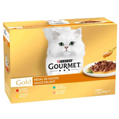 Voordeelpakket Gourmet Gold Malse Lekkernijen 24 x 85 g - Kip Varianten - natvoer katten