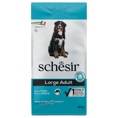 2x 12kg Schesir Dog Large Adult met vis droogvoer voor honden - hondenbrokken