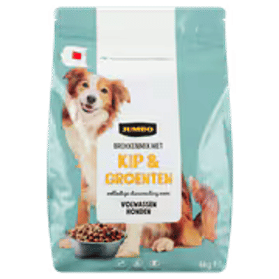 Jumbo Brokkenmix met Kip & Groenten voor Volwassen Honden 4kg - hondenbrokken