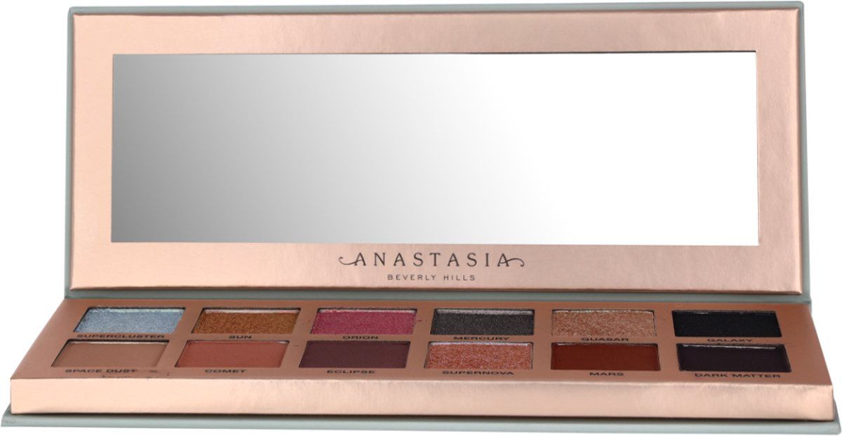 Anastasia Beverly Hills Eyeshadow Palette Anastasia Beverly Hills - Cosmos Eyeshadow Palette SUPERCLUSTERSUNORIONMERCURYQUASARGALAXYSPACE DUSTCOMETECLIPSESUPERNOVAMARSDARK MATTER