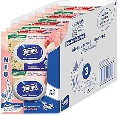 Tempo vochtig toiletpapier - 84 doekjes