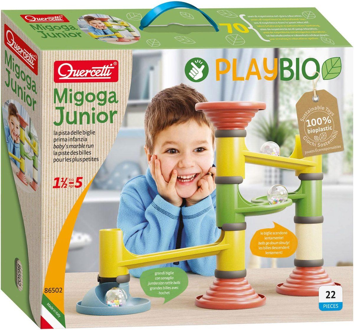 Quercetti playbio junior knikkerbaan