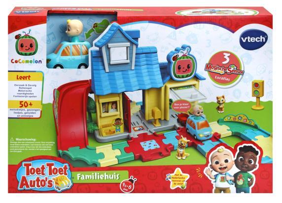 VTech Toet Toet Auto's CoComelon Familiehuis Speelset - Inclusief JJ's Speelgoed Auto - Educatief & Interactief Baby Speelgoed - Cadeau - 1,5 tot 5 Jaar