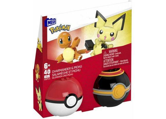 - Pokemon Fisher Price Mega Construx Pokemon Pokebal Charmander & Pichu