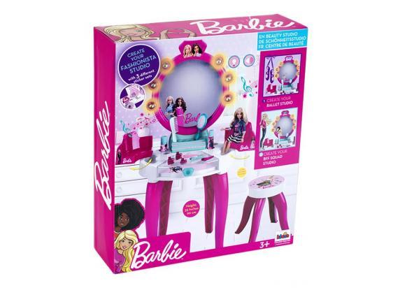 Klein Toys Barbie schoonheidssalon - 41x31x90 cm - incl. toepasselijke accessoires, licht- en geluidseffecten - multicolor