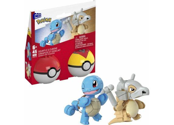 - Pokemon Fisher Price Mega Construx Pokemon Pokebal Squirtle & Cubone