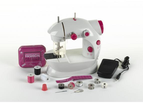 Klein Toys Fashion Passion kindernaaimachine - incl. alle benodigdheden - wit roze