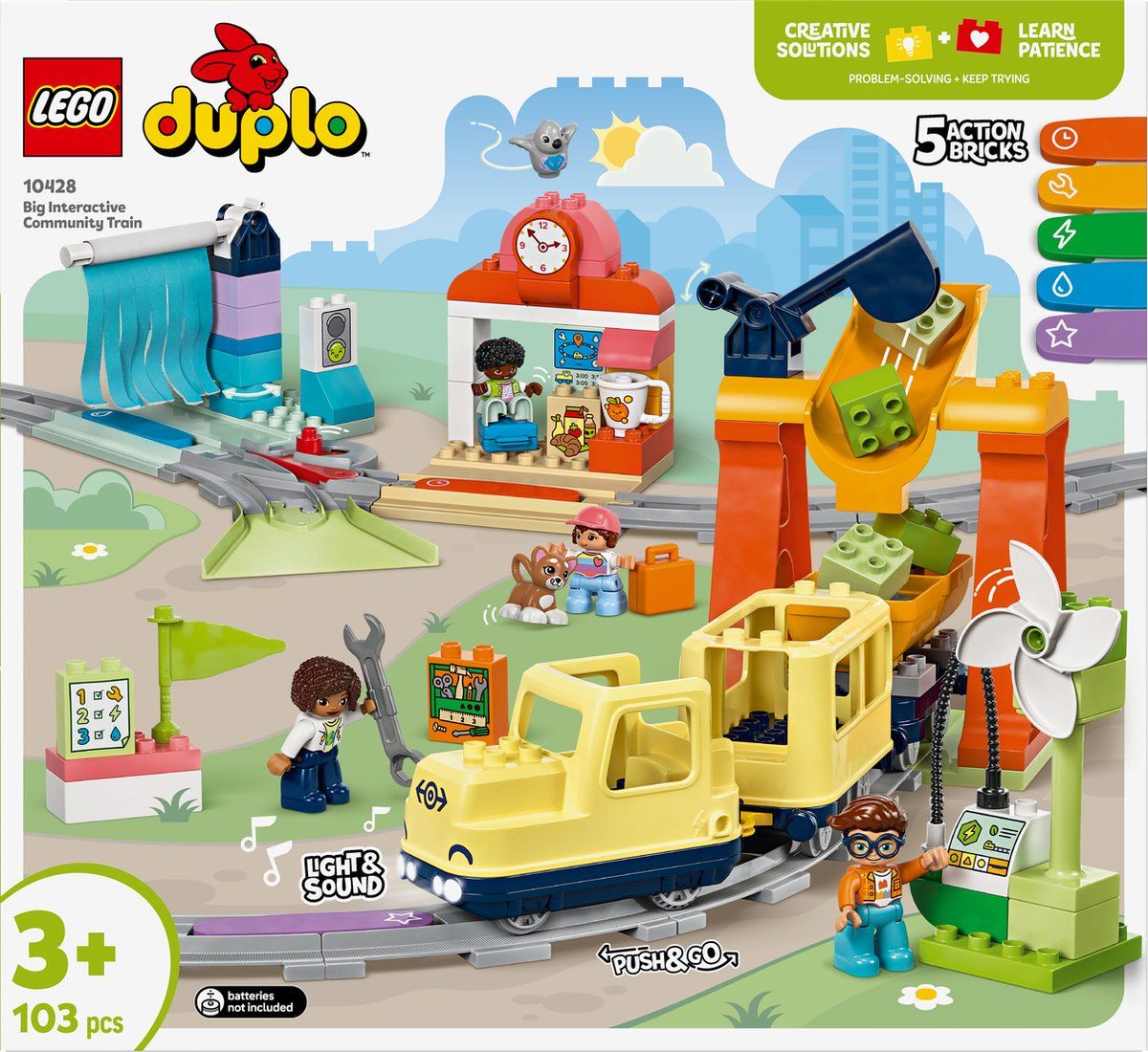 LEGO DUPLO Stad Grote interactieve buurttrein set 10428