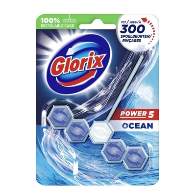 Glorix Toiletblok Power 5 Ocean 1 Stuk