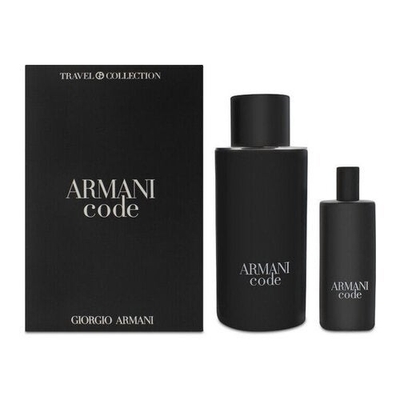 Armani Code Homme Giftset - 125 ml hervulbare eau de toilette spray + 15 ml eau de toilette tasspray - cadeauset voor heren