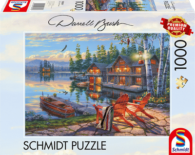 Schmidt - Legpuzzel - Oever van het Loon Lake, New York - Darell Bush - 1000 stukjes - Volwassenen - vanaf 12 jaar