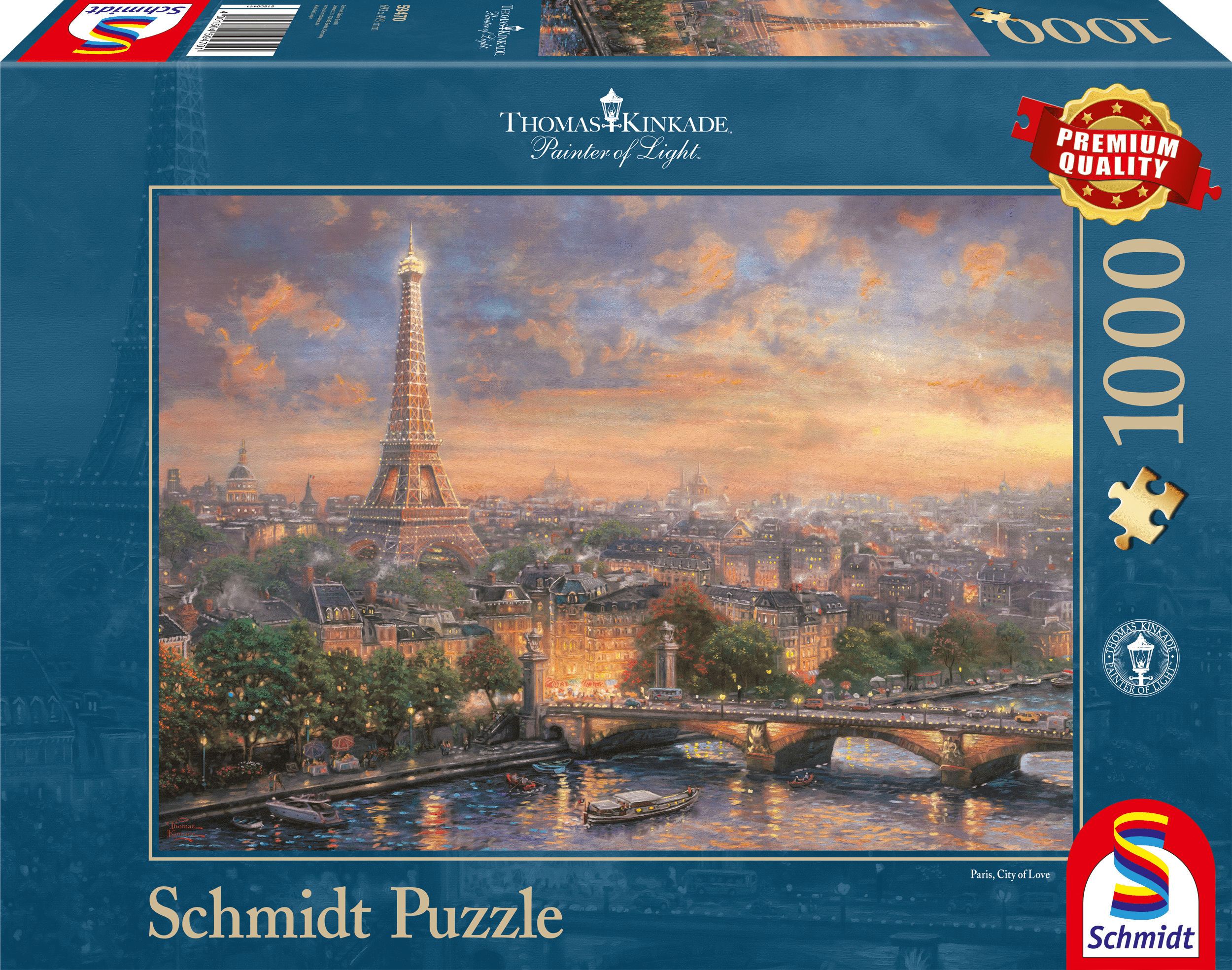 Schmidt Parijs stad van de liefde (Thomas Kinkade) - Puzzel (1000)