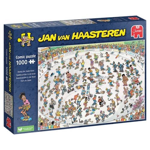 Jan van Haasteren Skateboarden In De Bowl (1000)