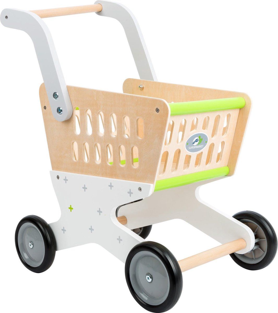 Small Foot - Houten Winkelwagen Supermarkt