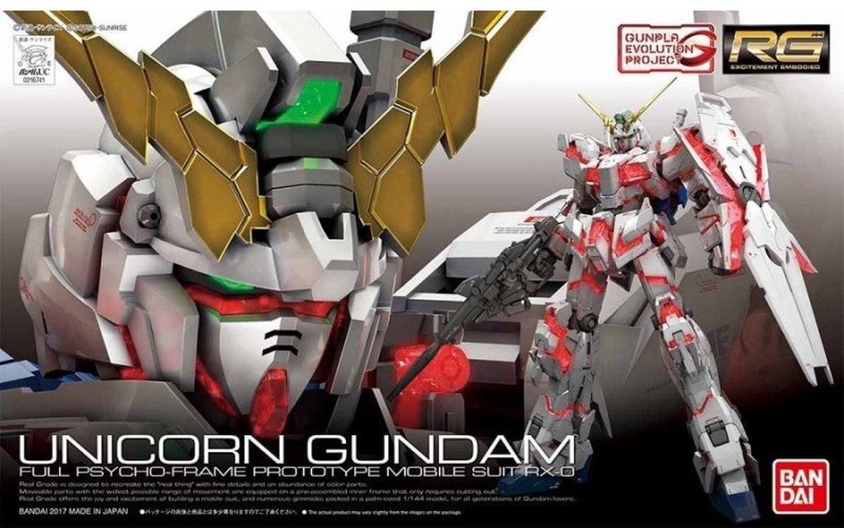 Gundam RG 1/144 Unicorn Gundam Campain FPFP Mobile Suit RX-0 Model Kit 25