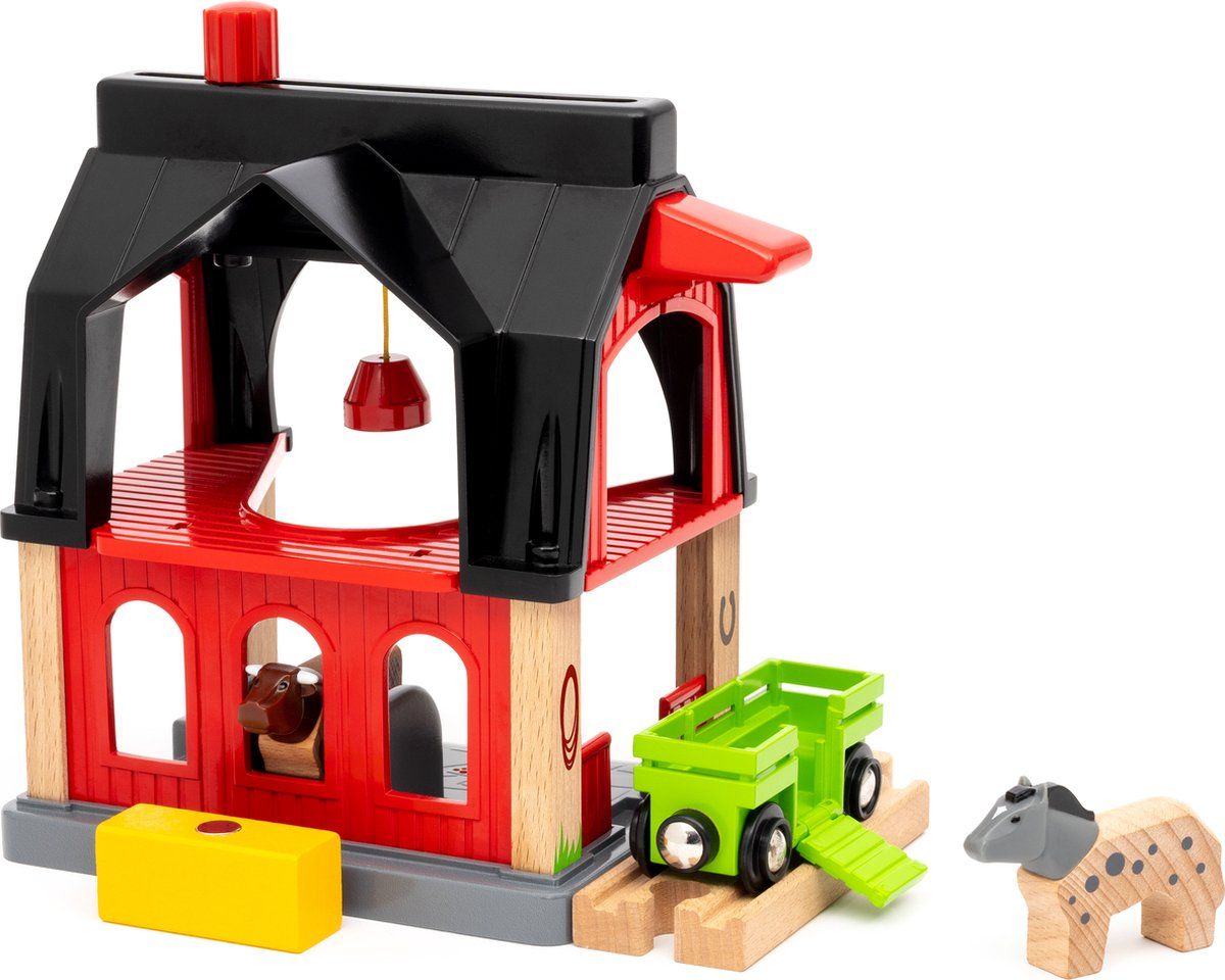 BRIO World â€“ 36012 Stal | Accessoire voor treinset voor kinderen vanaf 3 jaar