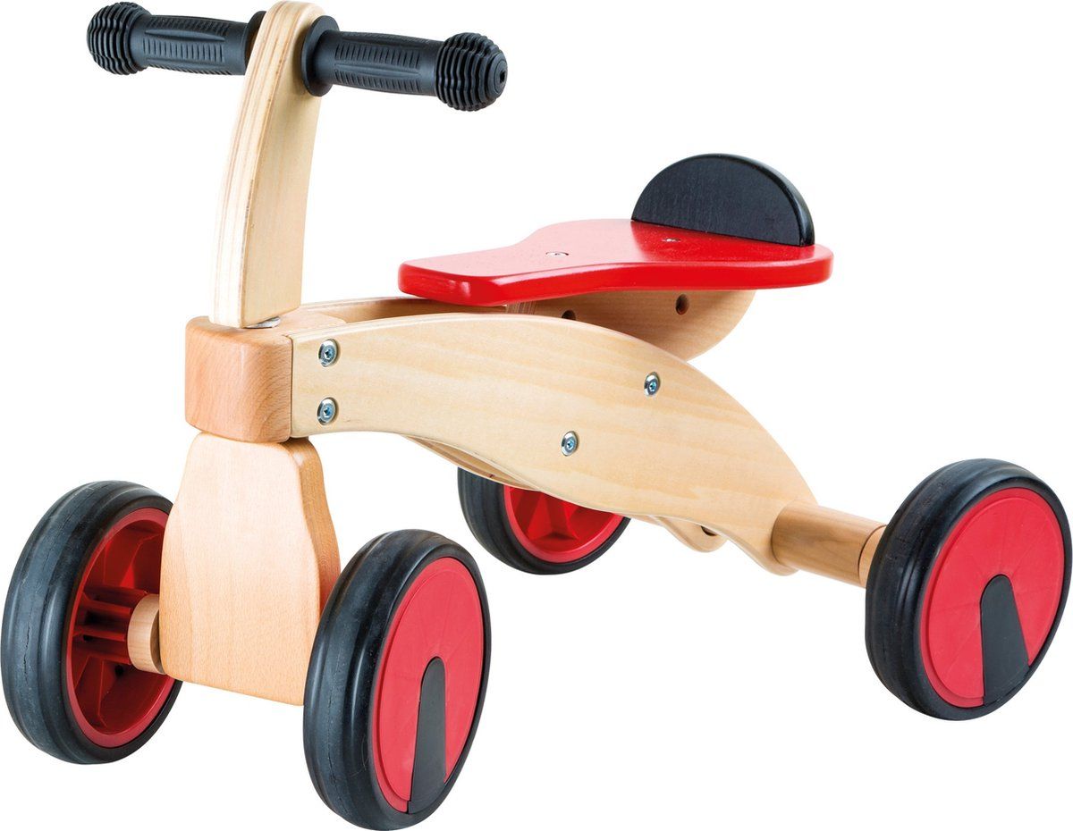 Small Foot - Houten Loopfiets Racer Rood