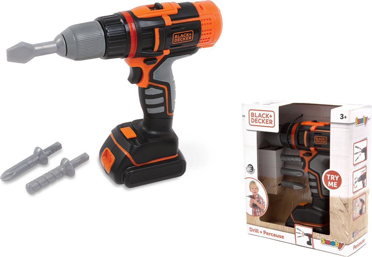 Smoby - Black & Decker - Boormachine - Speelgoedgereedschap