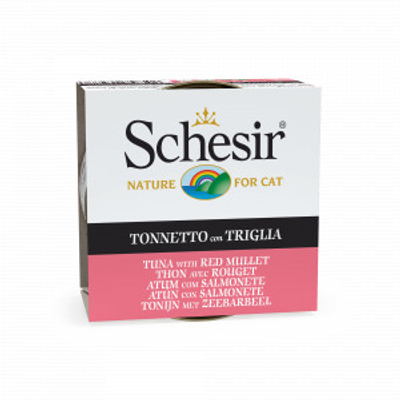 Schesir tonijn met zeebarbeel (jelly) natvoer kat (blikjes 85 g) 4 trays (56 x 85 g) - kattenbrokken - natvoer katten