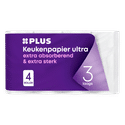 Plus Keukenpapier 3 laags 64 vel 4 st