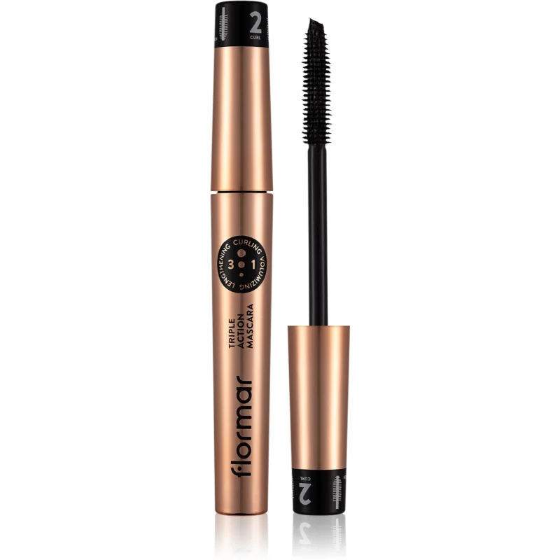 flormar Triple Action Mascara Voedende Mascara 3in1 8 ml