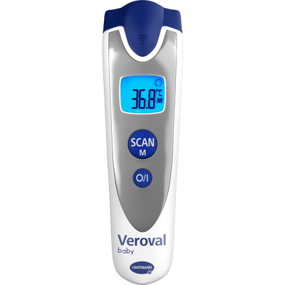 Veroval Baby 3 in 1 infrarood koortsthermometer voor contactloze meting