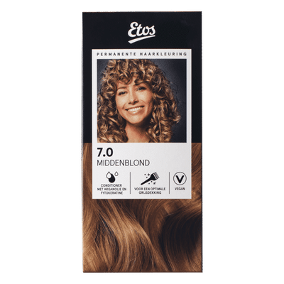 Etos Permanente Haarkleuring 7.0 middenblond