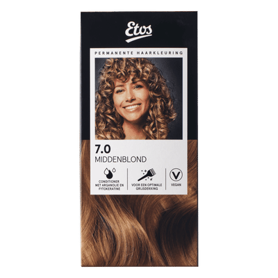 Etos Permanente Haarkleuring 7.0 middenblond