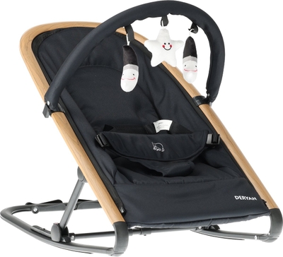 Deryan Rocker Wipstoel - Luxe 2-in-1 - Zwart