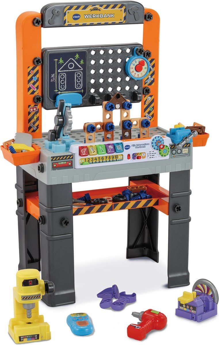 VTech Mijn Interactieve Werkbank Speelgoed - Kinder Gereedschap - Educatief & Interactief Speelgoed - Cadeau - Kinderspeelgoed 3 Jaar