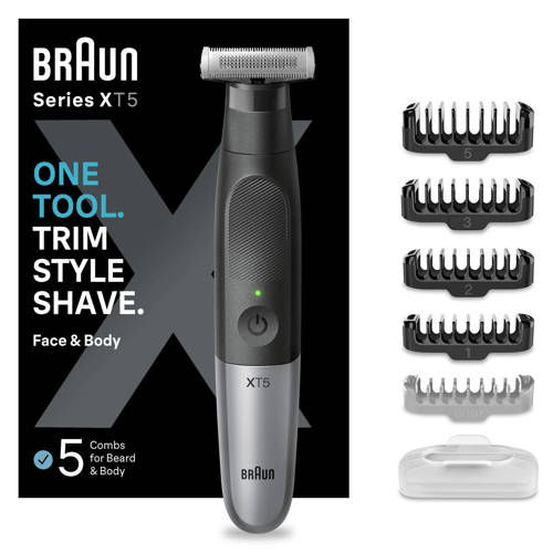 Braun Series X baard- en lichaamstrimmer XT5100 - Blauw