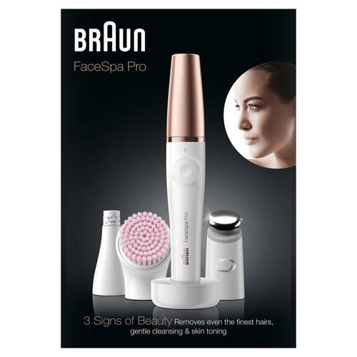 Braun FaceSpa Pro 912 gezichtsepilator - Wit/Brons