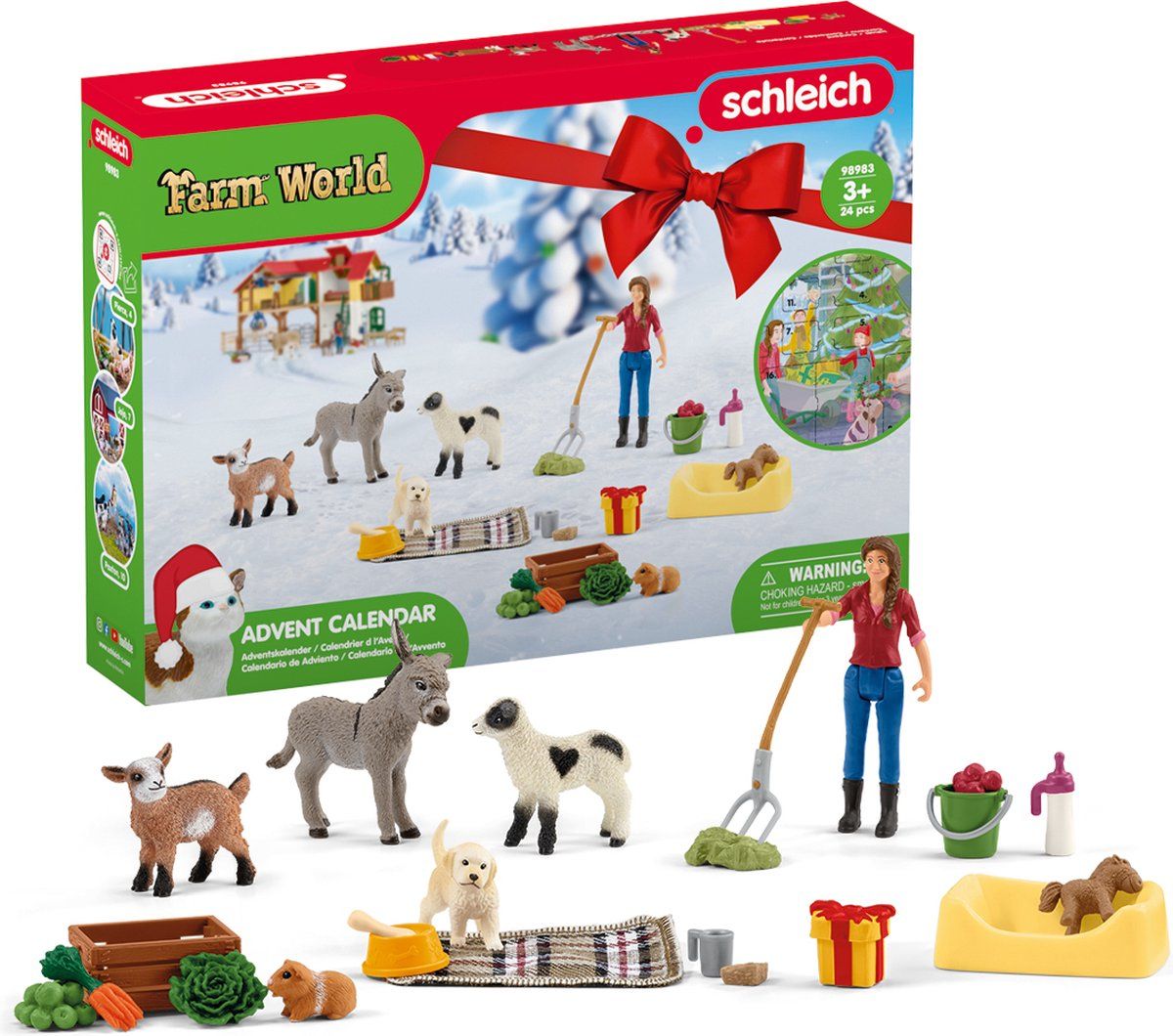 schleich FARM WORLD - Adventskalender FARM WORLD 2023 - Boerderijdieren - 98983