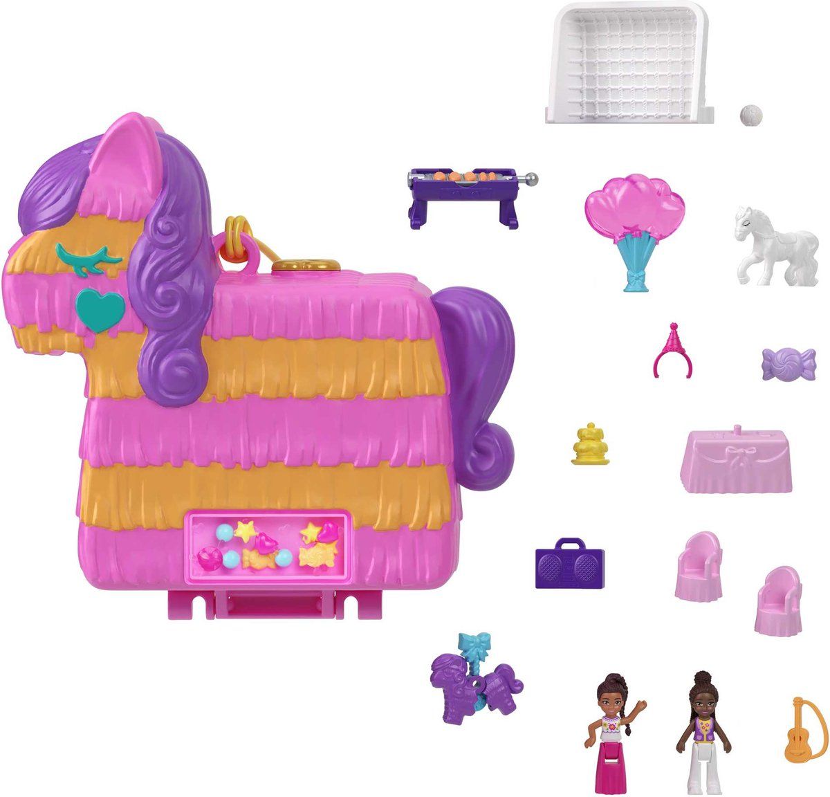 Polly Pocket Piñata koffer - Speelfigurenset