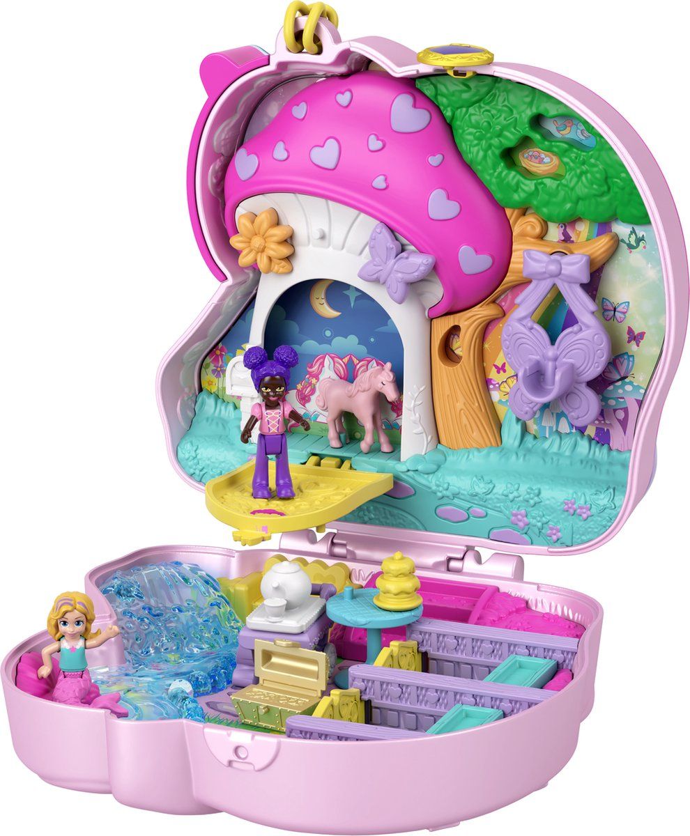 Polly Pocket Eenhoorn koffer - Speelfigurenset