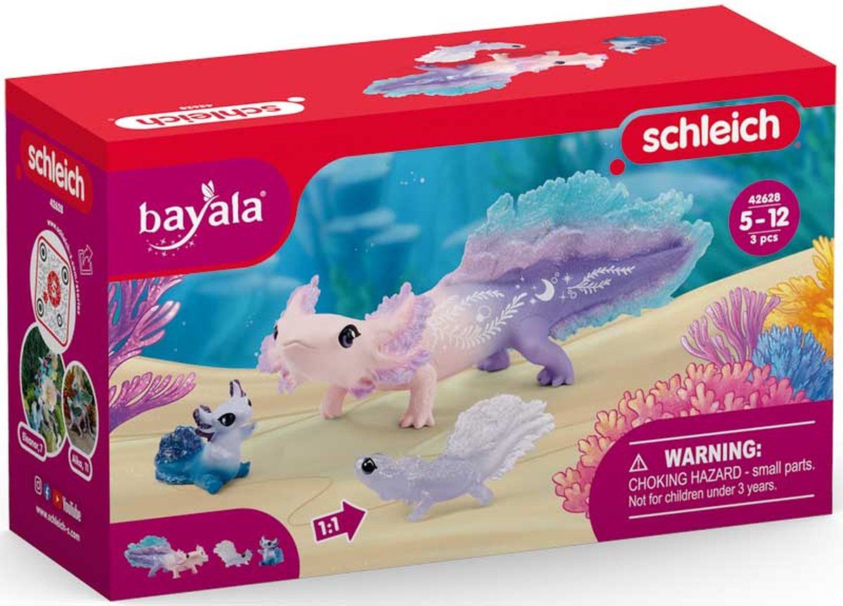 schleich BAYALA - Axolotl Ontdekkingsset - Salamander, Mexicaanse wandelvis - Axolotl speelgoed - 42628