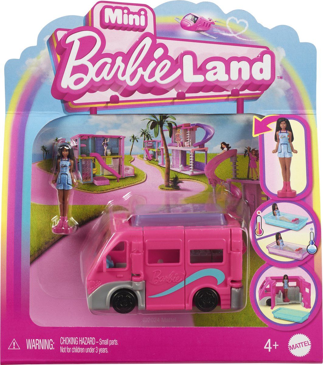 Barbie Mini BarbieLand - Camper met Barbiepop