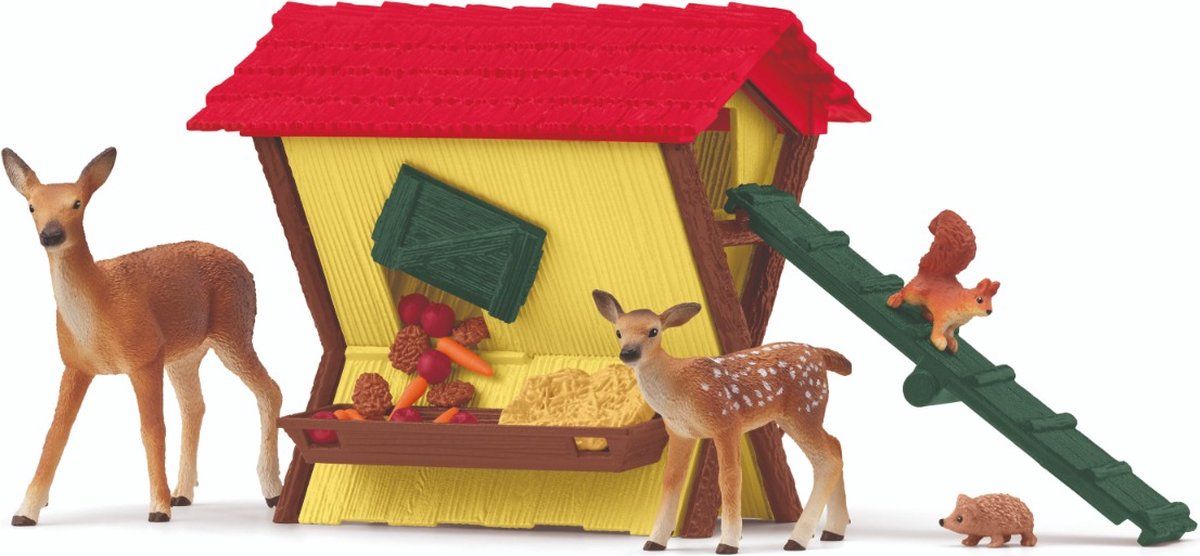 Schleich Farm World Het voeren van de bosdieren 42658