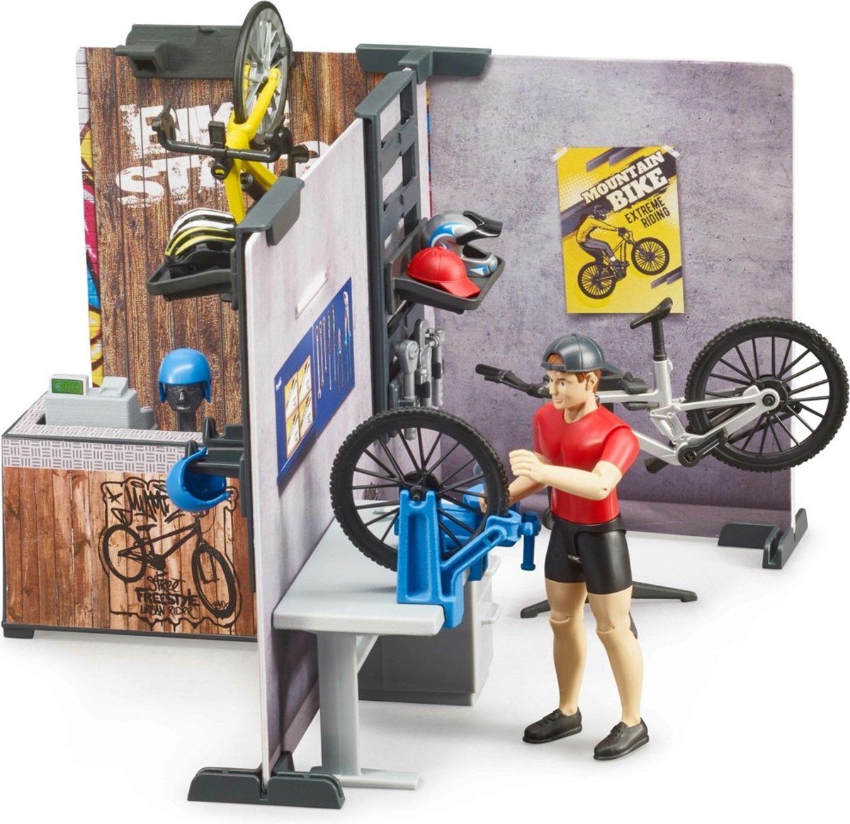 Bruder bworld Bikeshop met figuur (63120)