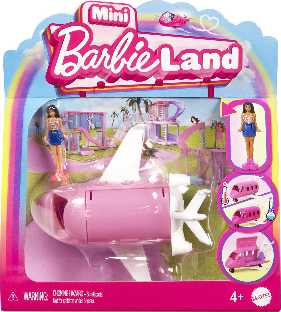 Barbie Mini BarbieLand - Vliegtuig met Barbiepop