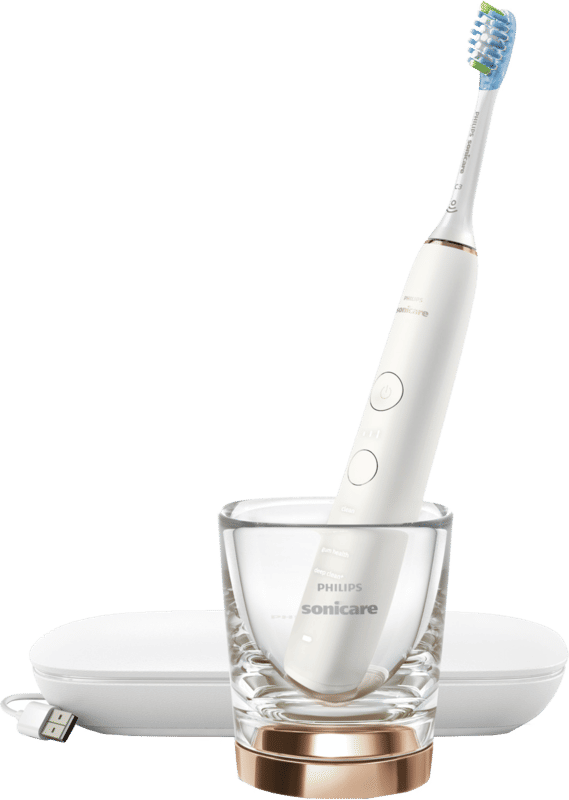 Philips Sonicare DiamondClean 9000 HX9911/94 - Luxe elektrische tandenborstel - Wit en Rosé goud