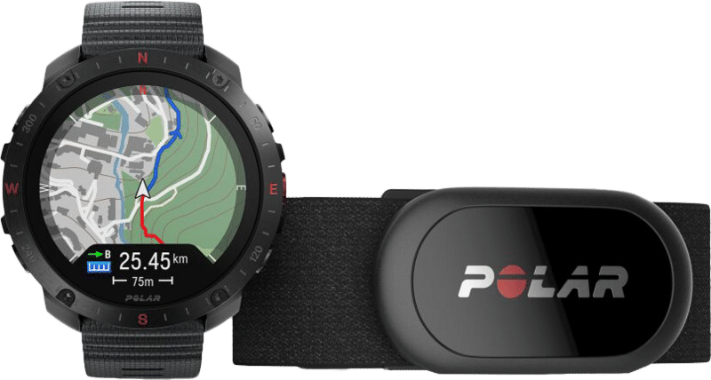 Polar Grit X 2 Pro Zwart + HR Hartslagmeter Borstband