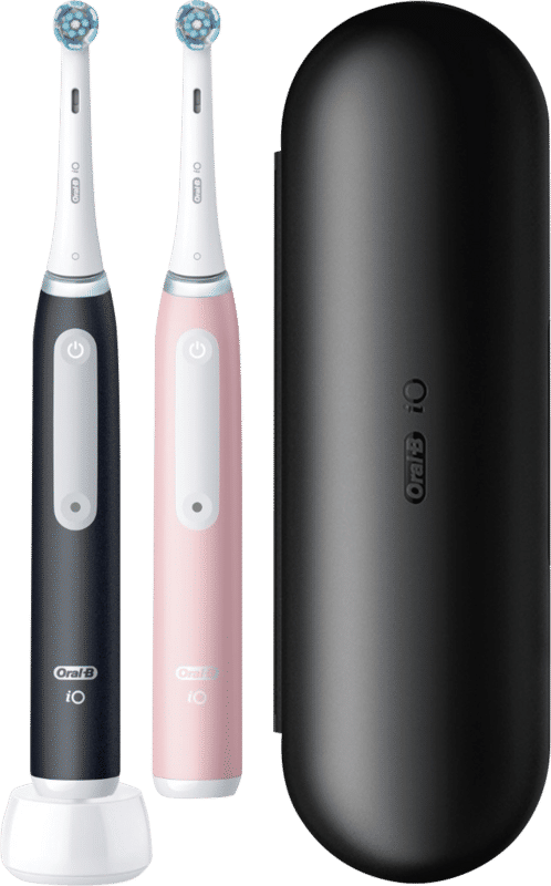 Oral-B iO 3 Elektrische Tandenborstel - Duo Zwart en Roze